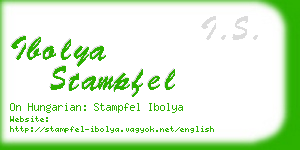 ibolya stampfel business card